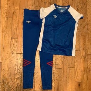 NWT GIRLS 6/6x UMBRO SET